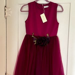 NWT size 10 Trish scully child magenta holiday formal dress